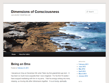 Tablet Screenshot of dimensionsofconsciousness.com